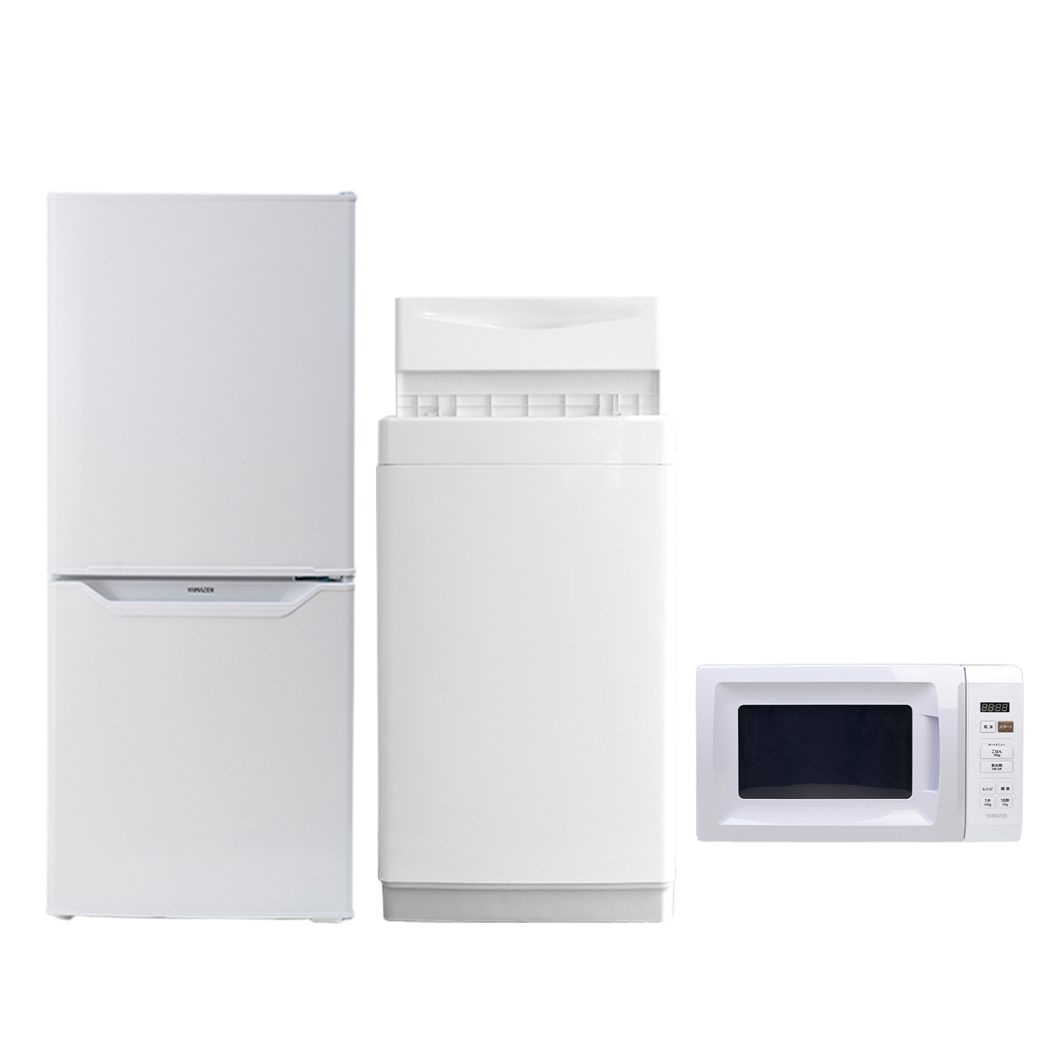 山善（YAMAZEN） 家電セット 一人暮らし 3点セット 冷蔵庫 106L 洗濯機