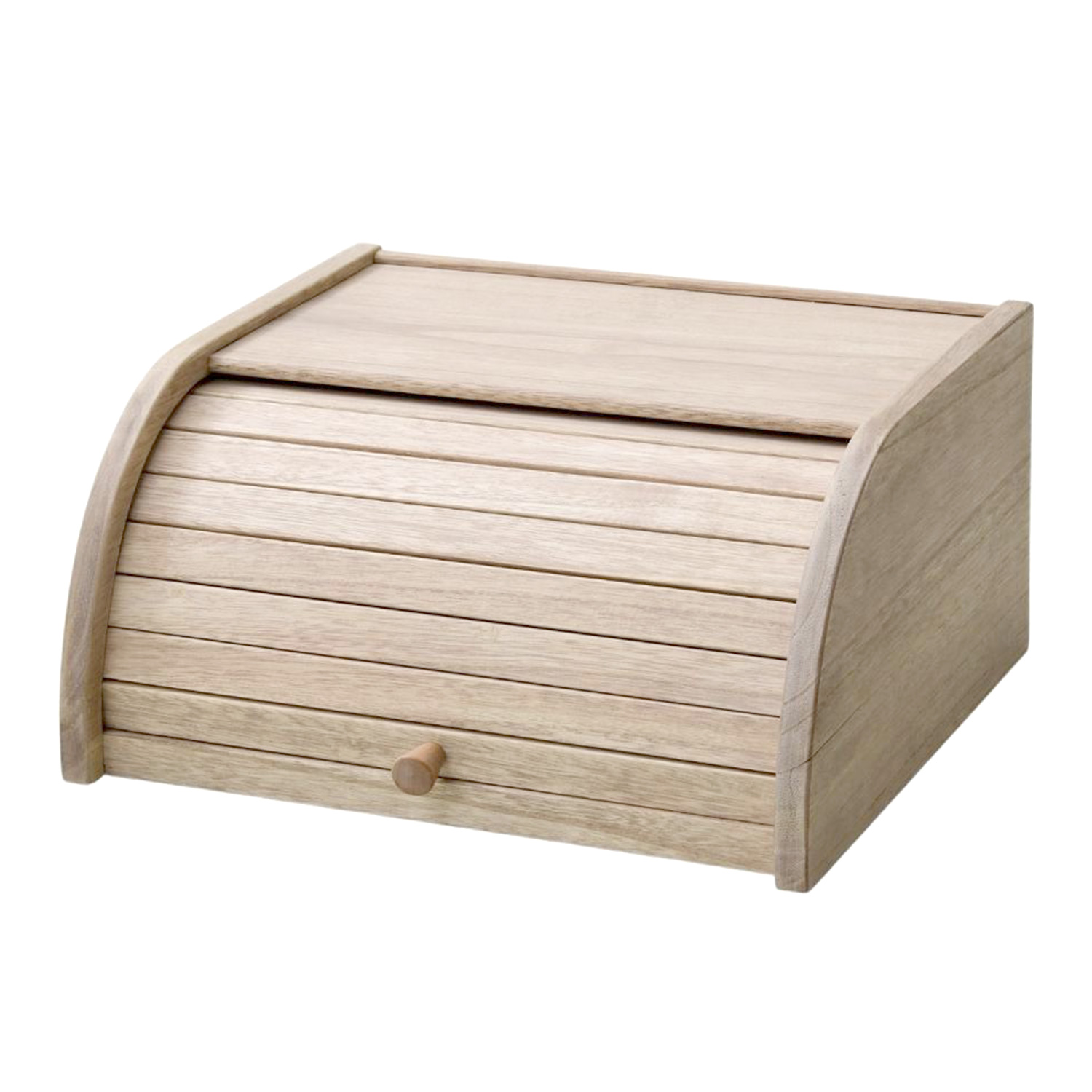 山善（YAMAZEN） 木製 ブレッドケース 幅33 奥行27.5 高さ17cm 収納