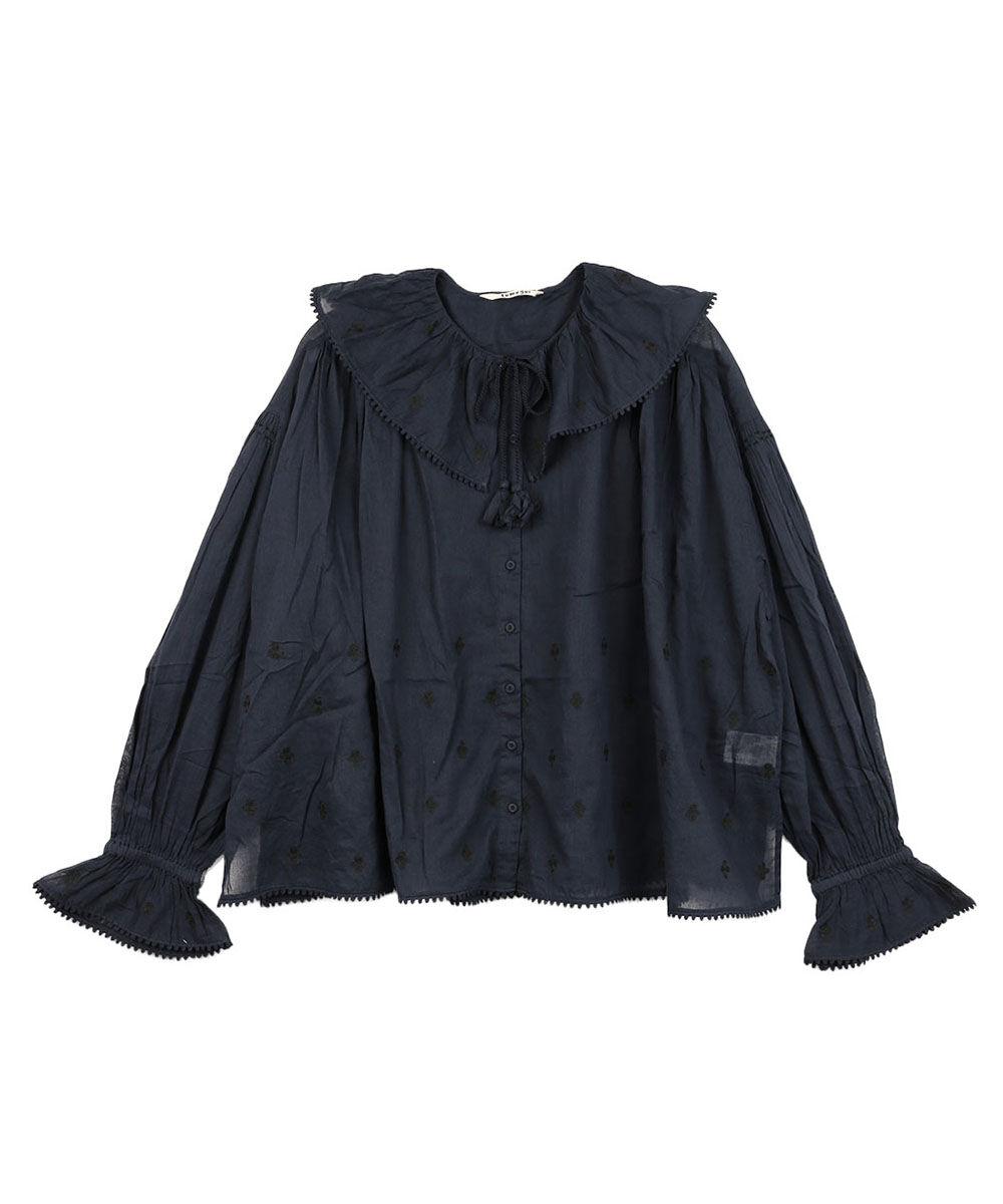 ツムグ カディコットン刺繍ブラウス tumugu 2026春夏新作 レディース