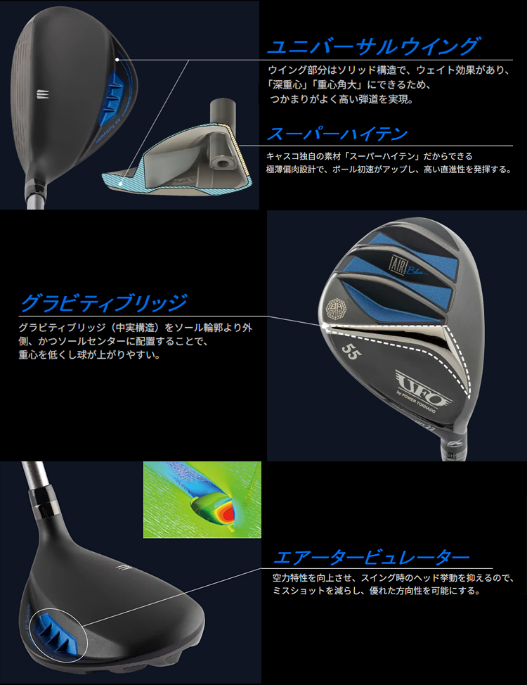 kasco（キャスコ） 正規品 UFO AIR UT by POWER TORNADO