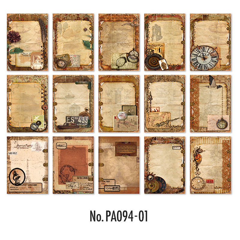 コラージュ 素材 デザイン ペーパー ジャンクジャーナル アンティーク