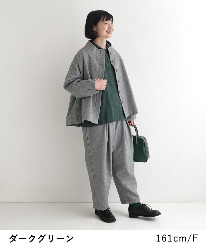 08Mab（ゼロハチマブ） ブラウス シャツ 長袖 レディース 08Mab 14番手