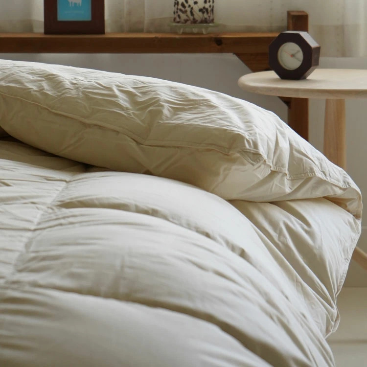 羽毛布団 ダブル スーパーロング 190×230cm 掛け布団 ロイヤルゴールド