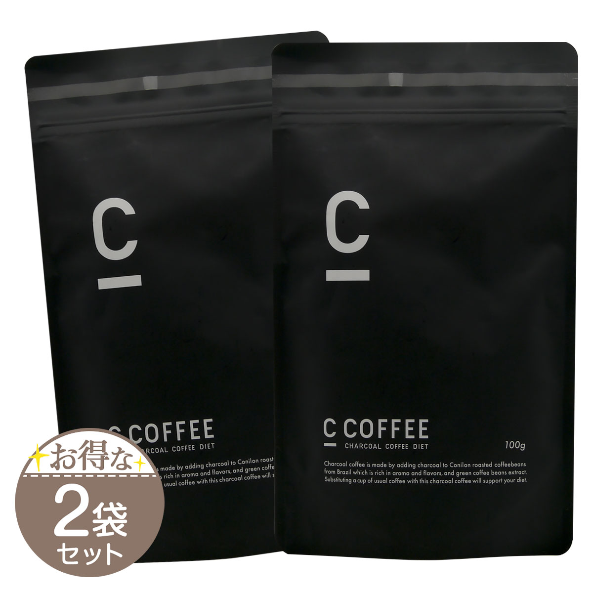 2袋セット 】 シーコーヒー C COFFEE 100g [ リニューアル最新版 ] MEJ
