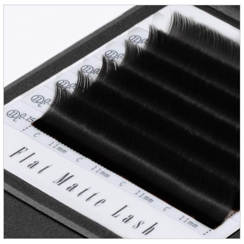 フラットマットラッシュ Cカール / ブラック Miss eye dor : エステの