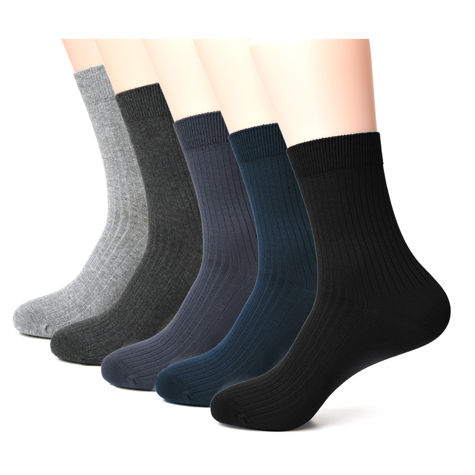 靴下 メンズ 5足組 セット 綿100 ソックス ビジネス クルーソックス