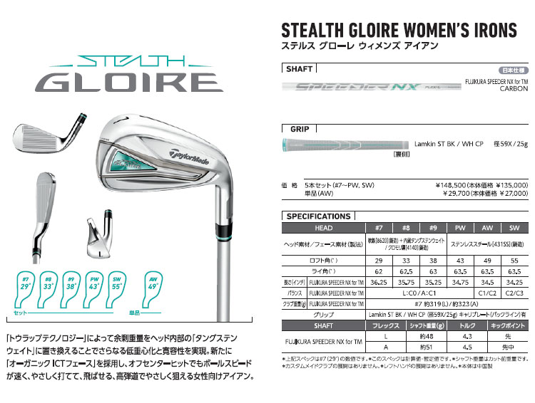 TaylorMade（テーラーメイド） STEALTH GLOIRE ステルス グローレ