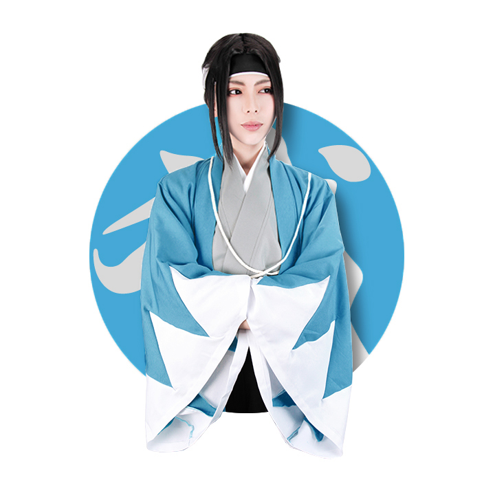 富士達 送料無料 新選組 コスプレ 羽織 黒 白 青 コスプレ衣装 文字