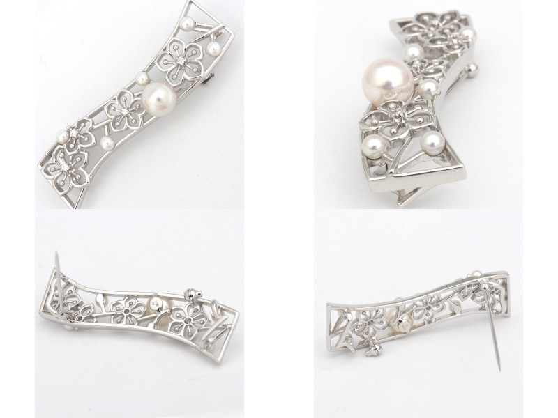 MIKIMOTO（ミキモト） （美品）ミキモト 帯留め 兼 ブローチ K18