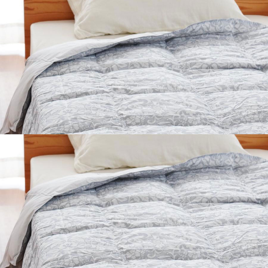 昭和西川 ダウンケット シングル 2枚セット 羽毛肌掛け布団 シングル