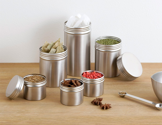 家事問屋 保存缶 9 280ml 保存容器 キャニスター ステンレス スパイス