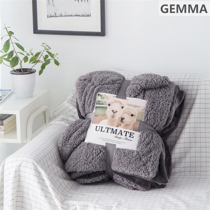 毛布 フランネル シープ調ボア ブランケット あたたかい 厚手毛布 吸湿