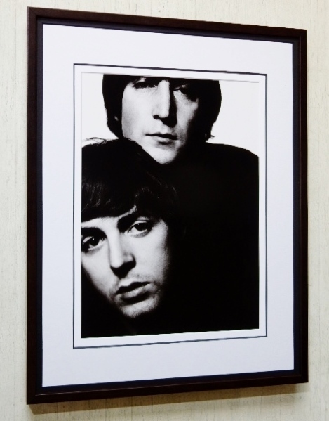 ポール・マッカートニー/ジョン・レノン/1965/アート ピクチャ- 額装
