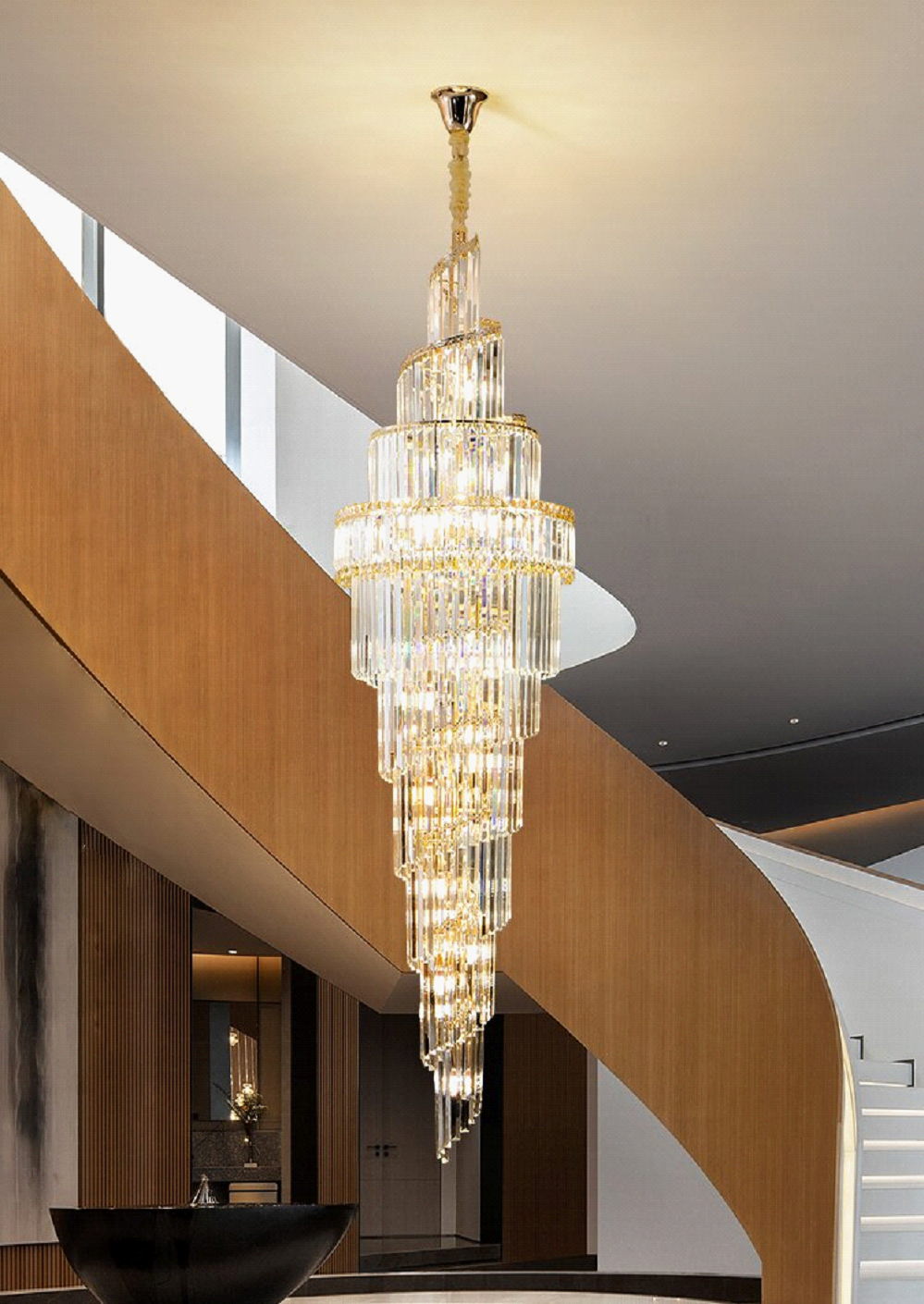 超豪華 大型 スワロフスキー風 LED クリスタル シャンデリア 調光対応