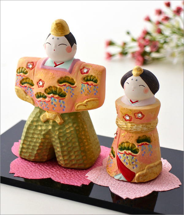 雛人形 ひな祭り 桃の節句 親王飾り コンパクト 小さめ 可愛い