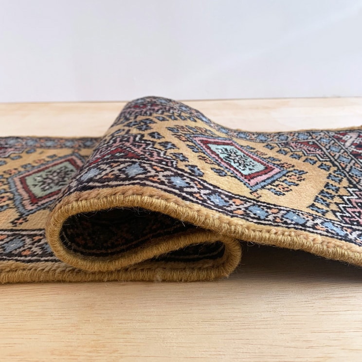 ヴィンテージ トライバル ラグ 87cm×30cm ブラウン : giftgiftgift