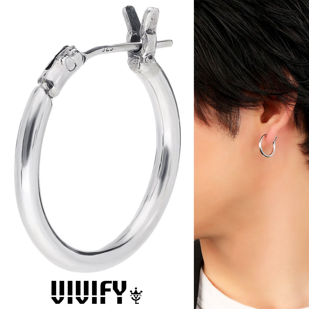 VIVIFY（ビビファイ） VIVIFY Hoop Pierce L シルバー フープピアス