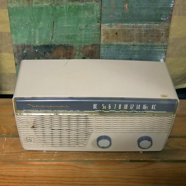 ナショナル アンティーク 真空管 ラジオ national UX-470 レトロ