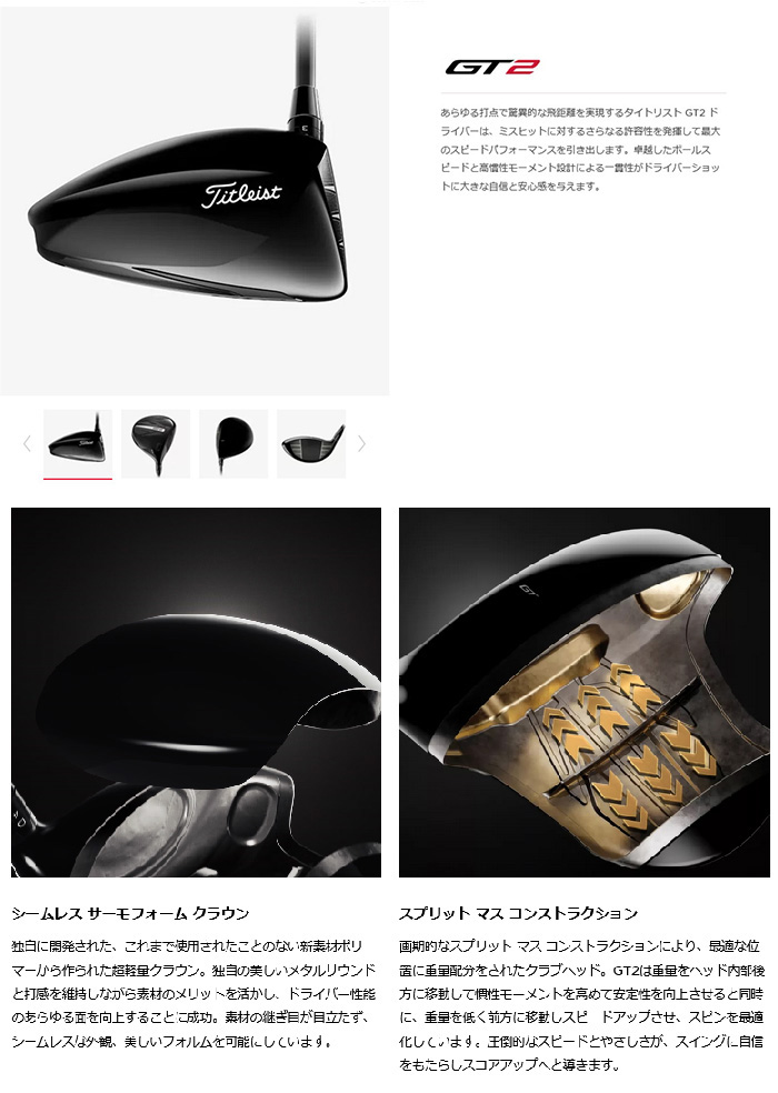 Titleist（タイトリスト） ゴルフクラブ 左利き TITLEIST GT2