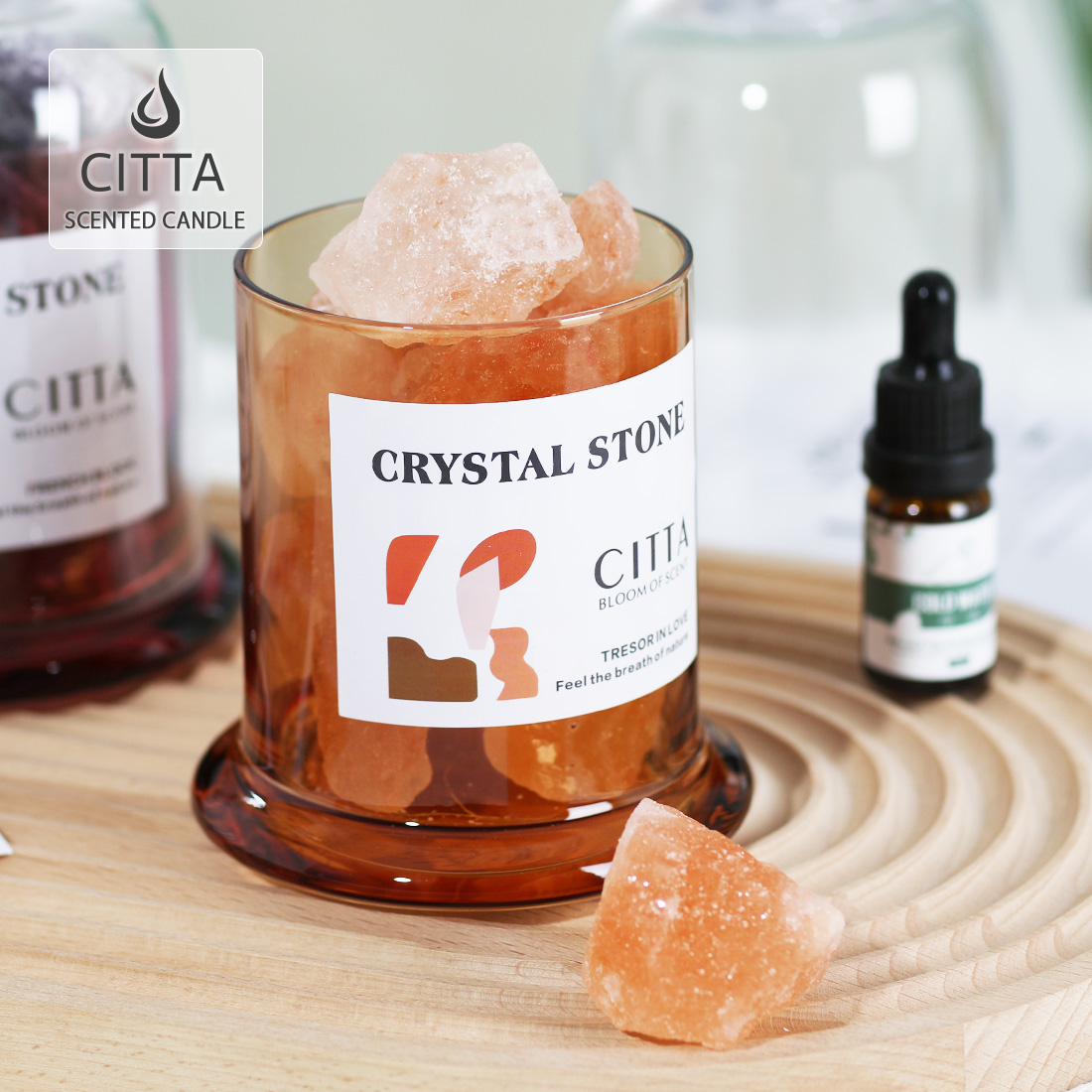 CITTA アロマストーン 天然石 アロマオイル セット アロマ
