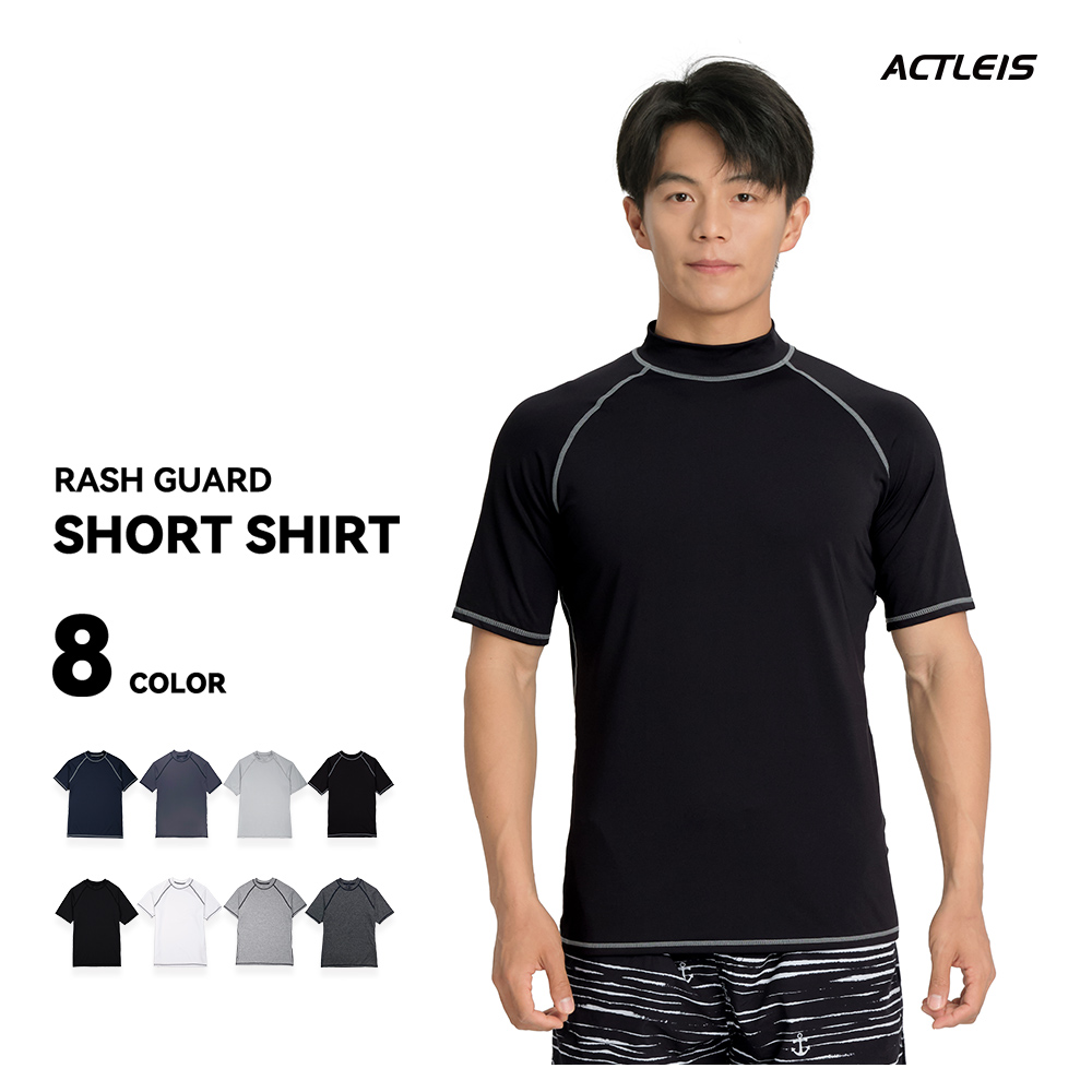 ACTLEIS（アクレイス） ラッシュガード メンズ 半袖 シャツ tシャツ