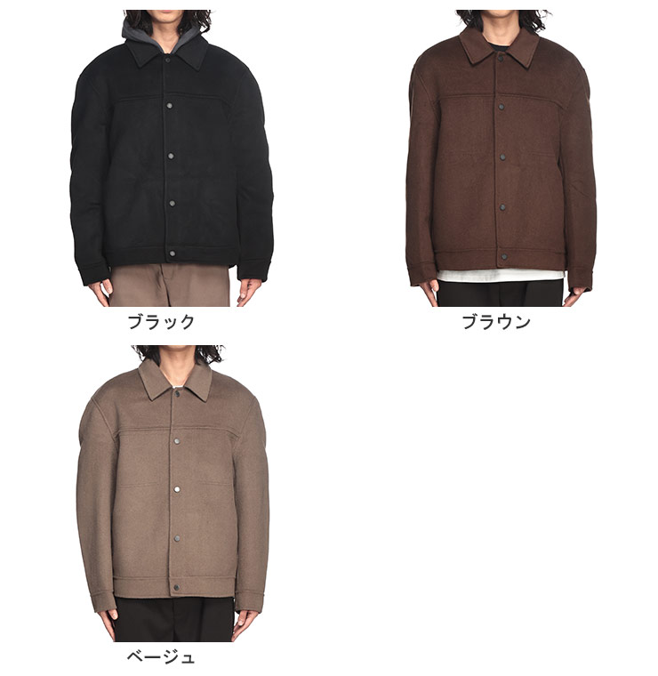 WOODENDOLL シャツ ウール100％ ステッチデザイン フルボタン