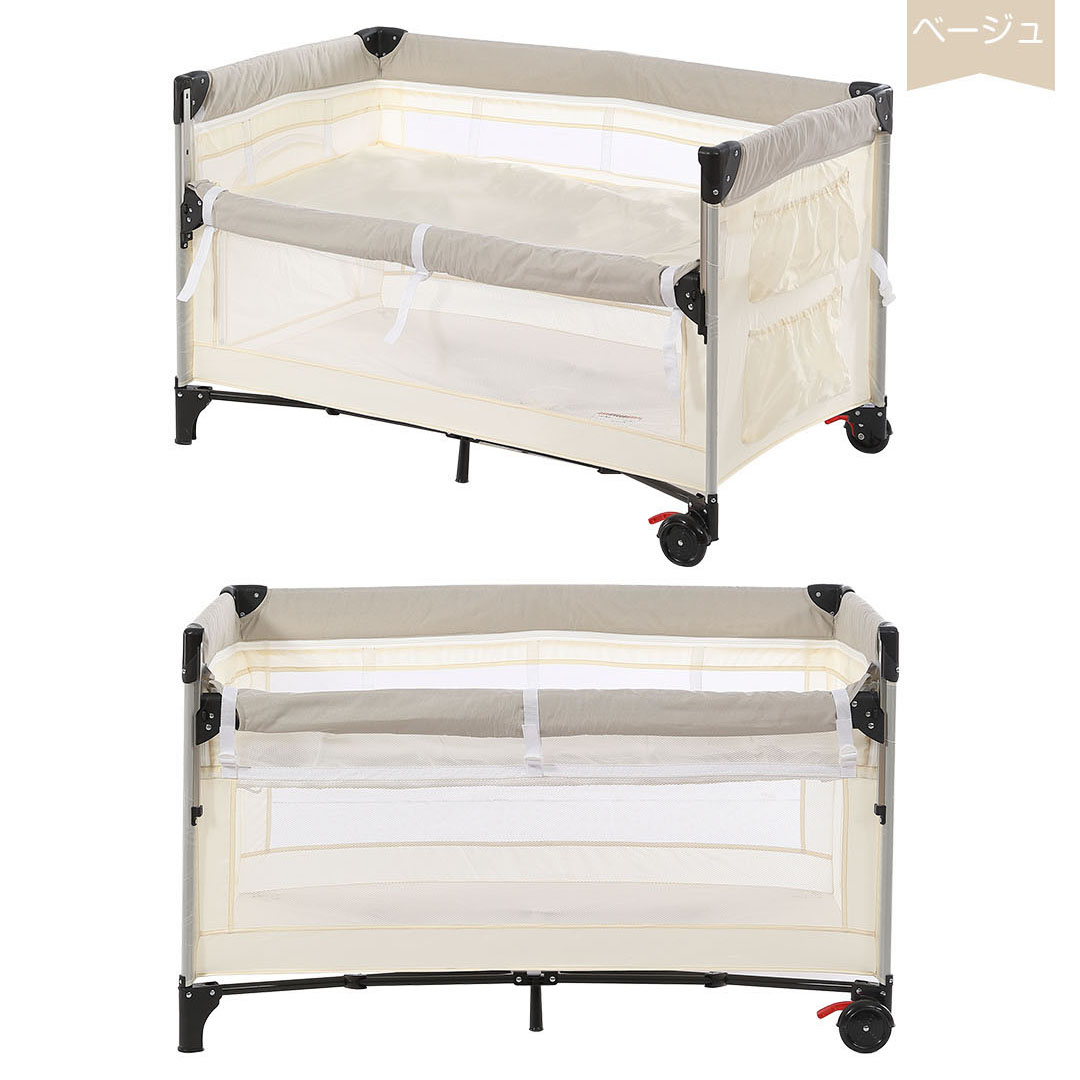 プレイヤード 折りたたみ 高度調節可能 ベビーサークル 新生児 マット