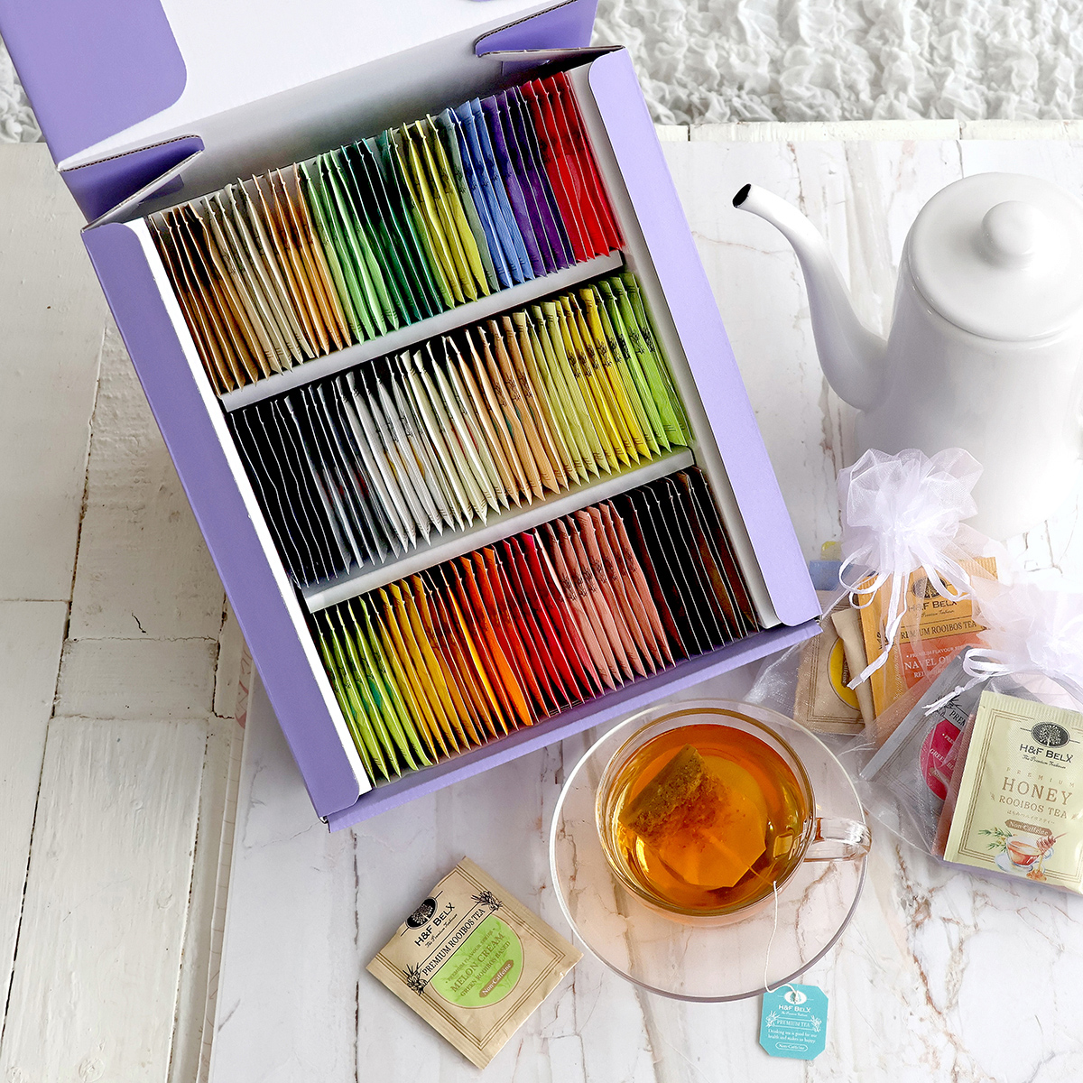 H＆F BELX ルイボスティー111包アソート(1.5g×26種)｜ルイボスティー