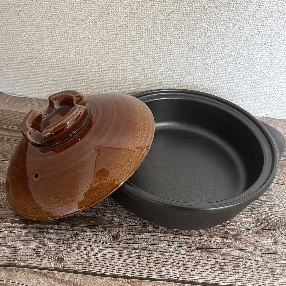 万古焼 IHマルチ土鍋7号 深鍋 15-03 日本製 送料無料（北海道、沖縄