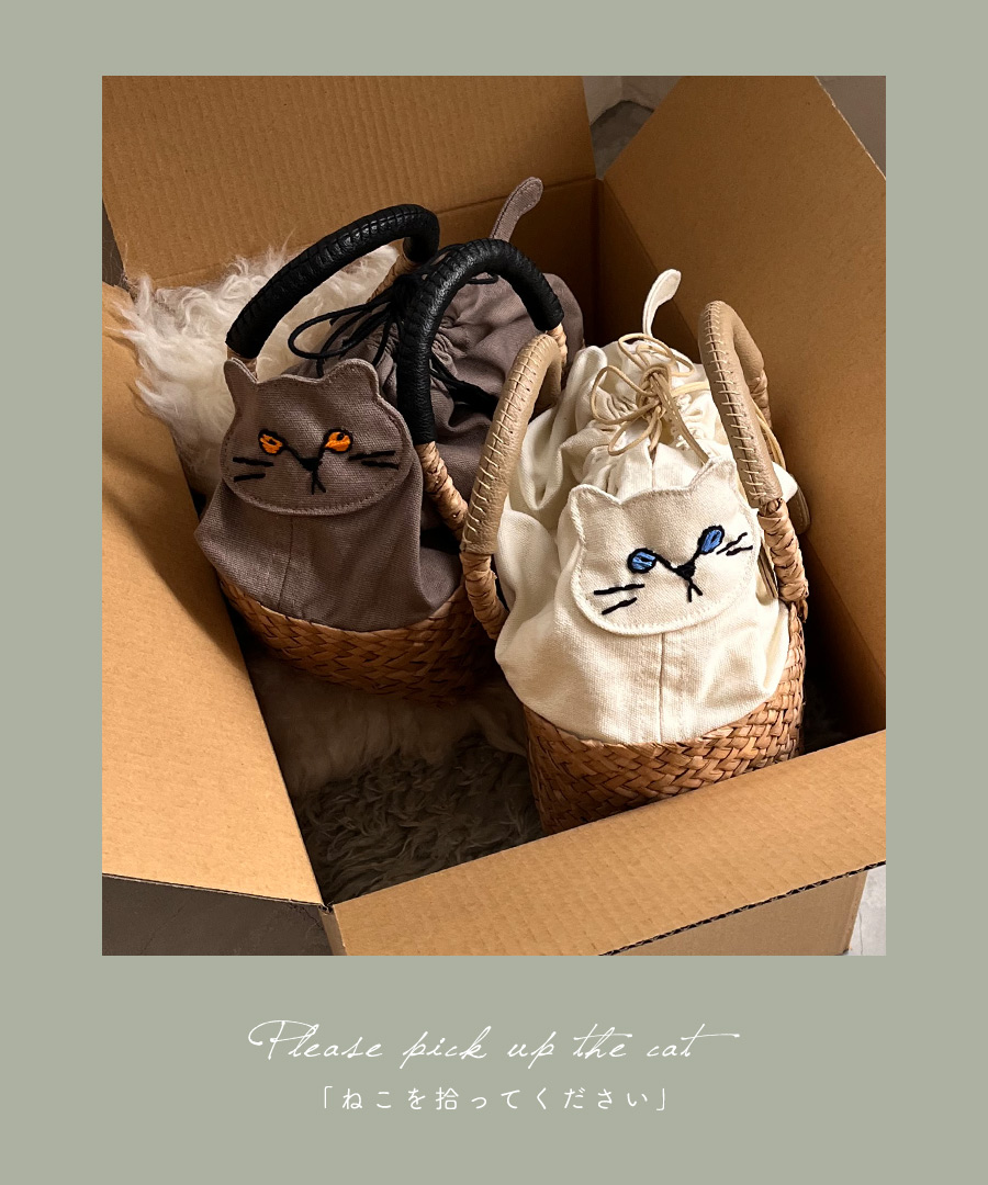 HAYNI（ヘイニ） 爆買 AIM医学研究支援PJ実施中｜ ねこ モチーフ かご