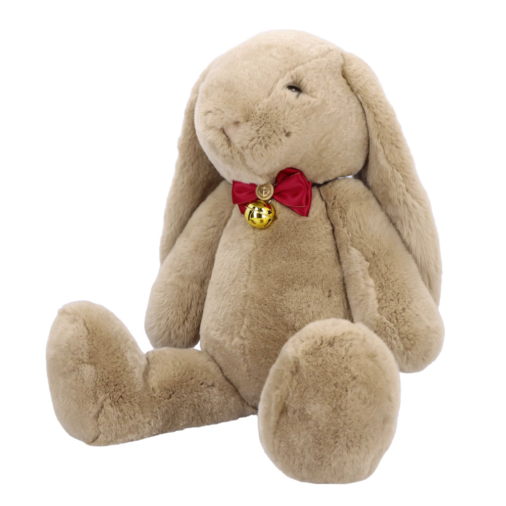 レッキスラビット ファー うさぎ ぬいぐるみ ふわふわ ピンク ロップ