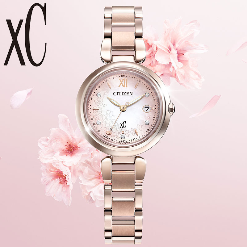 XC シチズン 腕時計 CITIZEN 時計 クロスシー 桜限定モデル xC mizu