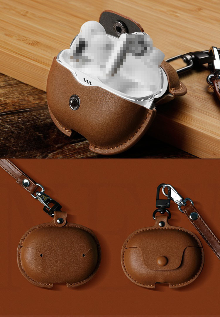 Shokz OpenDots ONEケース PUレザー カバー ビンテージ風 シンプル