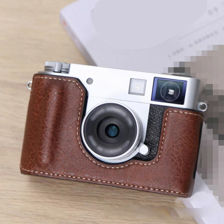 FUJIFILM X half X-HF1 ケース PUレザーハーフケース ハーフカバー