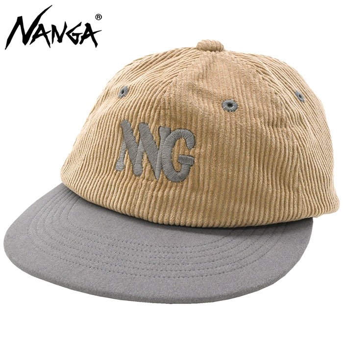 NANGA（ナンガ） キャップ コーデュロイ NNG ロゴ ( Corduroy NNG Logo