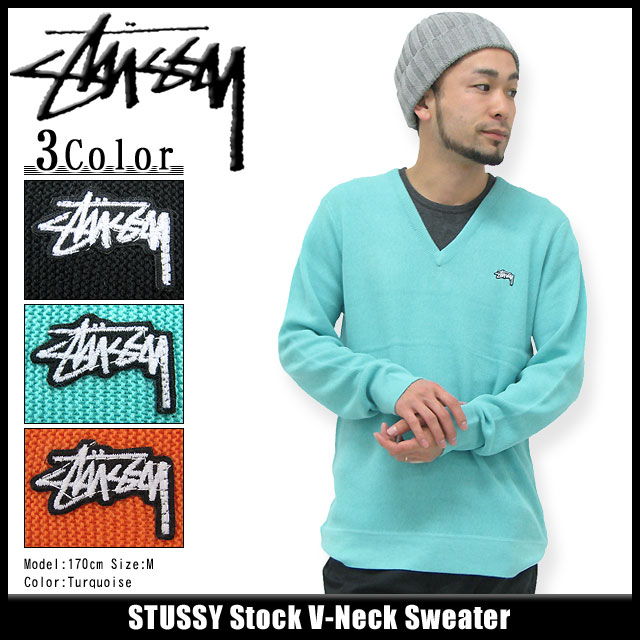 STUSSY（ステューシー） STUSSY Stock V-Neck セーター(stussy sweater