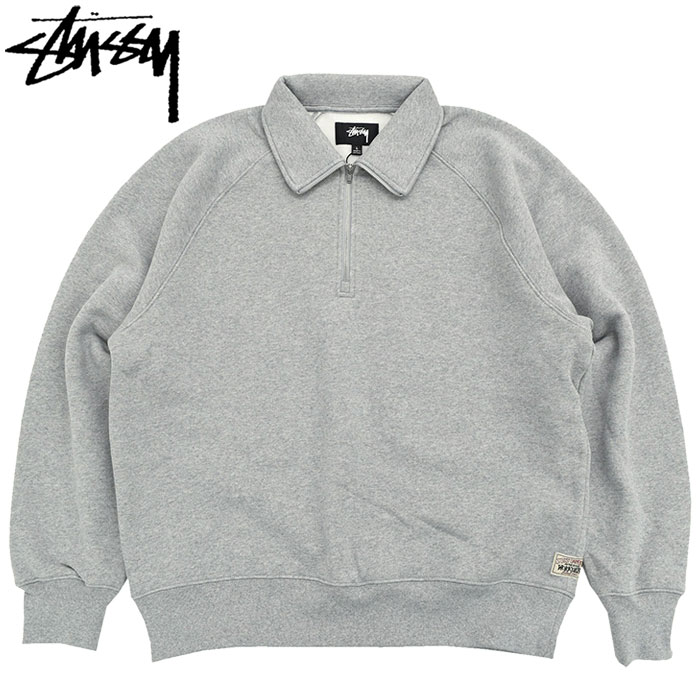 STUSSY（ステューシー） トレーナー メンズ Fleece Raglan Zip Mock