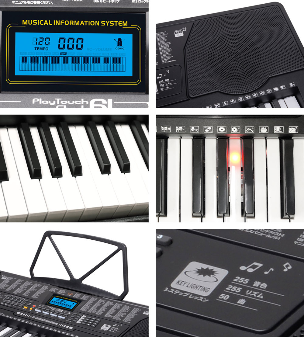 SunRuck（サンルック） 公式 電子キーボード 61鍵盤 電子ピアノ 初心者