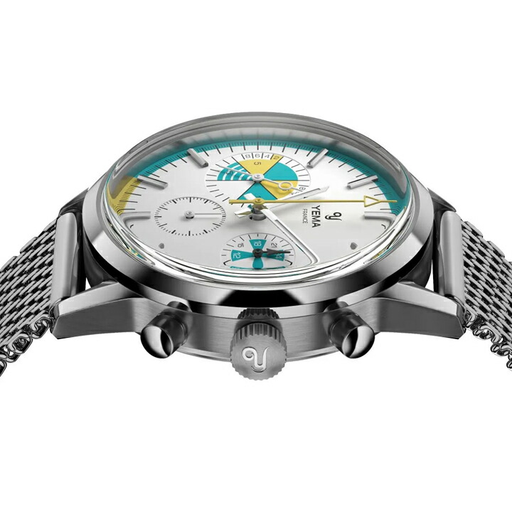 イエマ YEMA ヨッティングラフ メカクォーツ フランス製 クロノグラフ