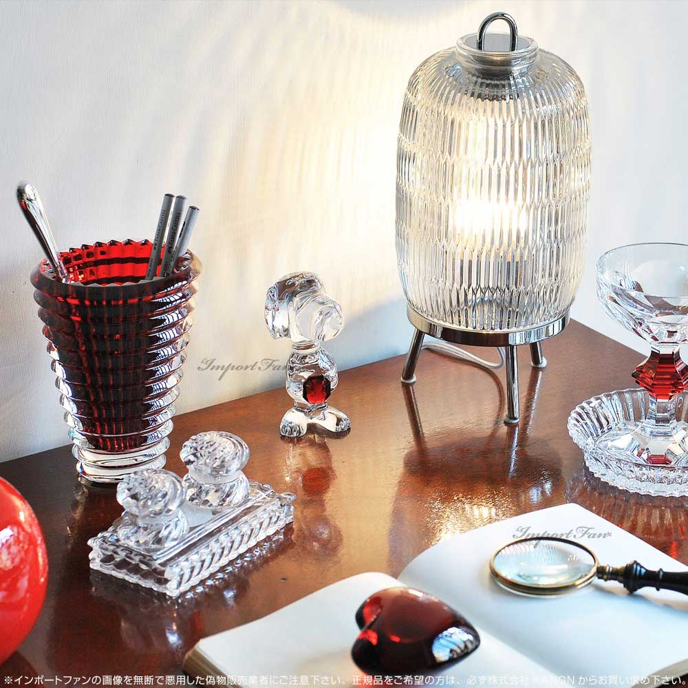 バカラ（Baccarat） スヌーピー レッドオクトゴン クリア クリスタル