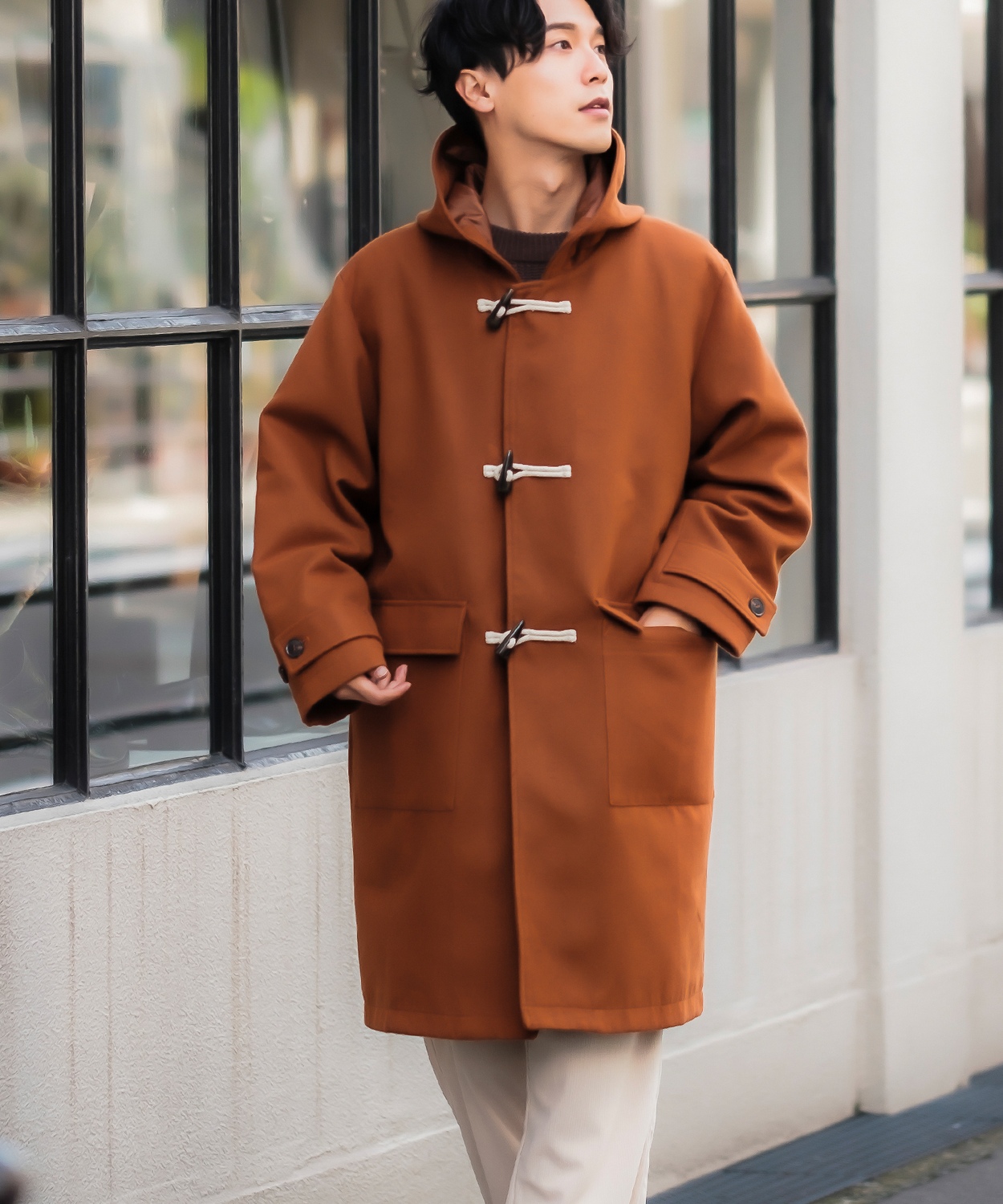 improves（インプローブス） ダッフルコート メンズ メルトン ロング