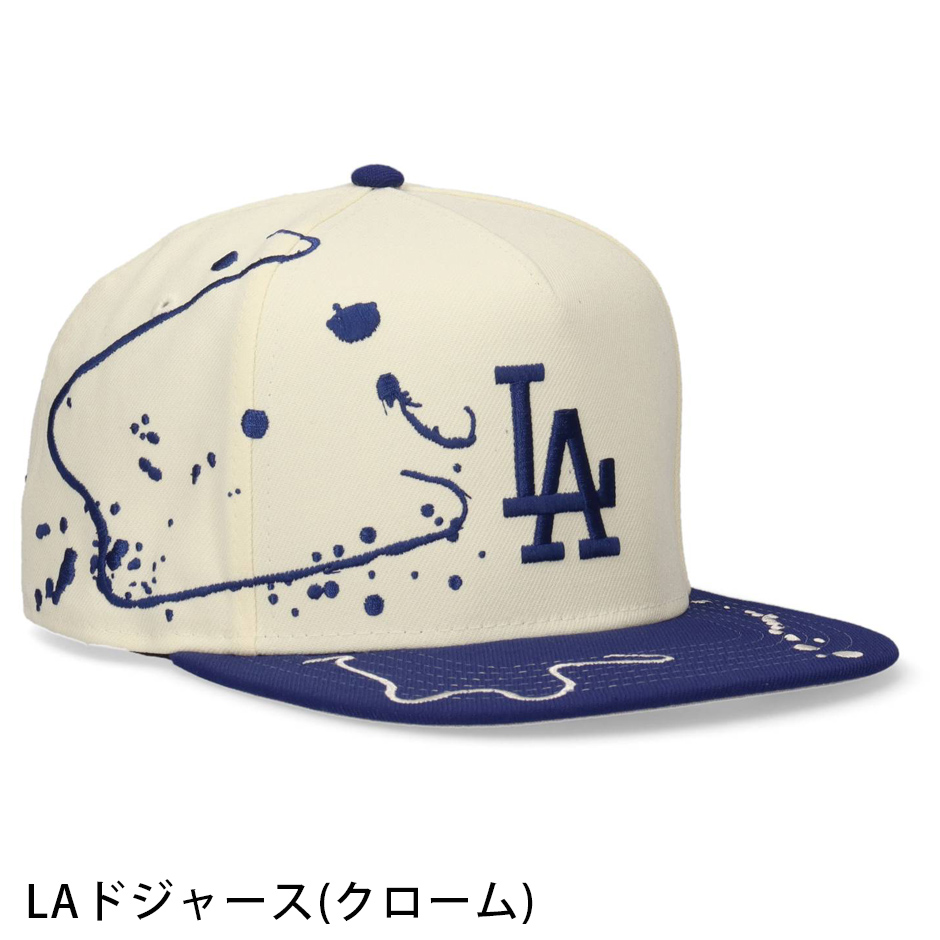 NEW ERA（ニューエラ） 5-PANEL スクエア バイザー ドリッピング LA NY