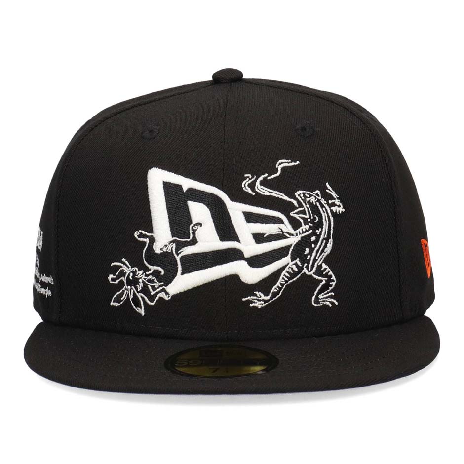 NEW ERA（ニューエラ） 59FIFTY 鳥獣戯画 フラッグロゴ キャップ NEW