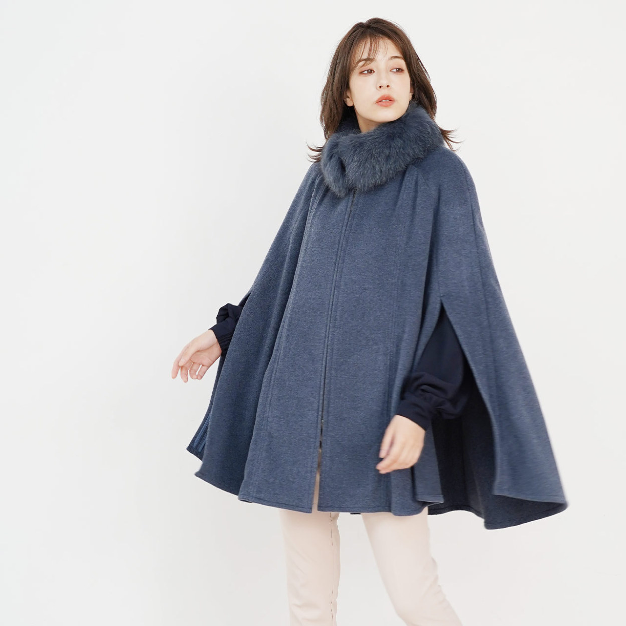 Filomo（フィローモ） ＜爆買＞Filomo カシミヤ ケープ ポンチョ