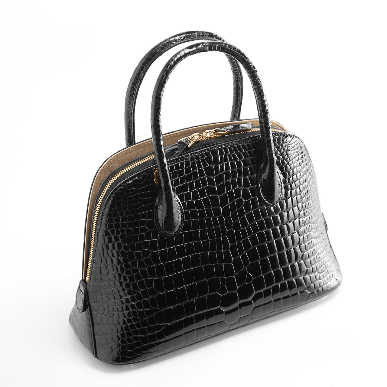 sankyo shokai（三京商会） スモール クロコダイル ハンドバッグ