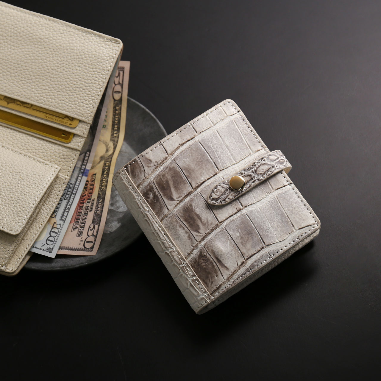 sankyo shokai（三京商会） ＜爆買＞ヒマラヤ クロコダイル メンズ