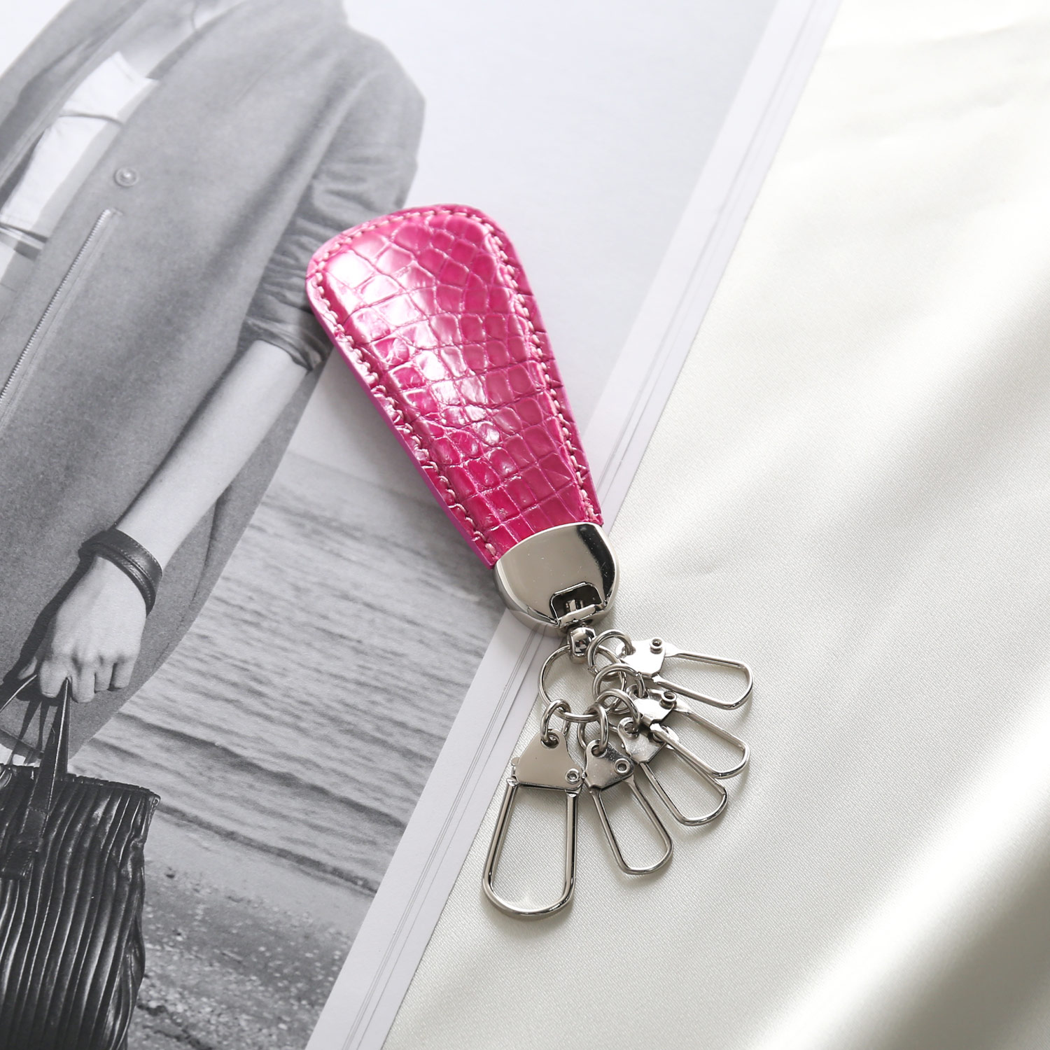 sankyo shokai（三京商会） 靴べら キーホルダー 携帯 クロコダイル