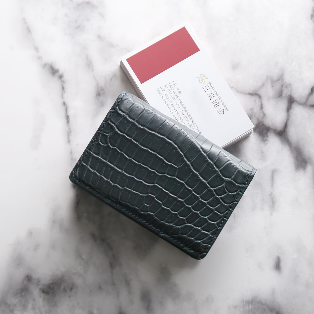 sankyo shokai（三京商会） ＜爆買＞クロコダイル 名刺入れ 無双