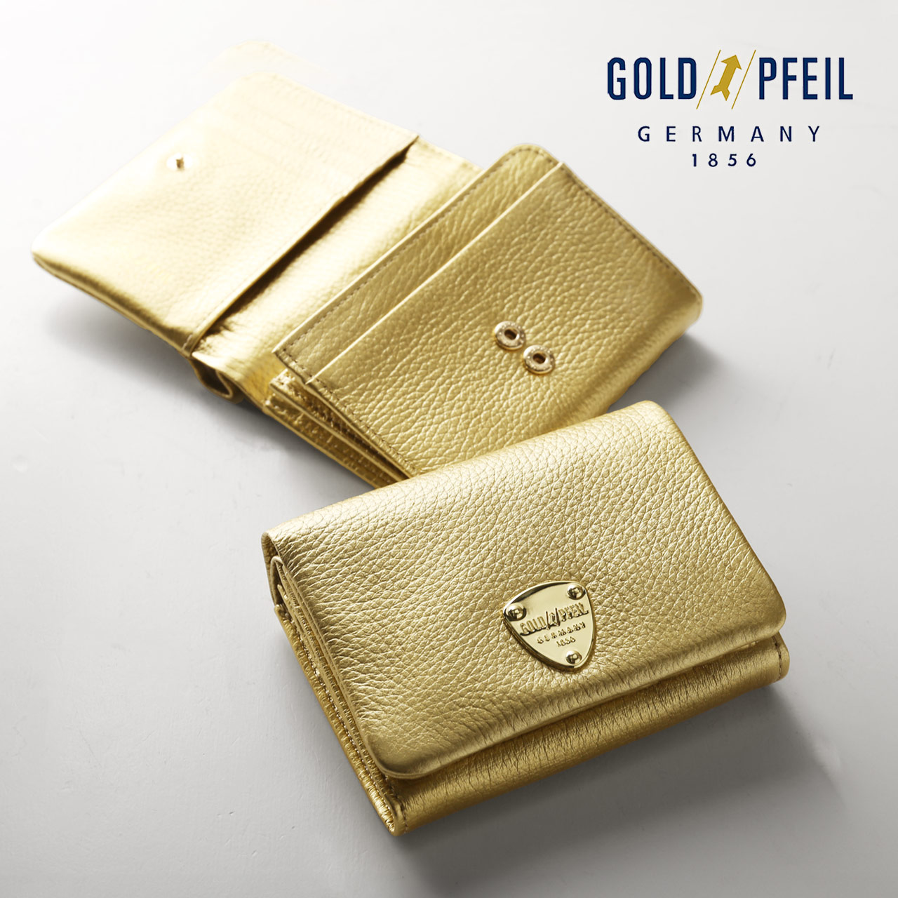 GOLD PFEIL（ゴールドファイル） ＜爆買＞コンパクト 折り財布