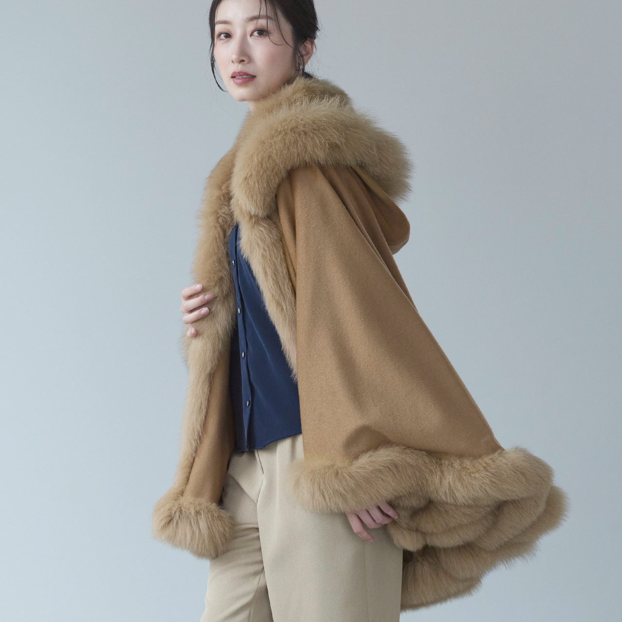 Filomo（フィローモ） ＜爆買＞[10%offクーポン]カシミヤ ケープ